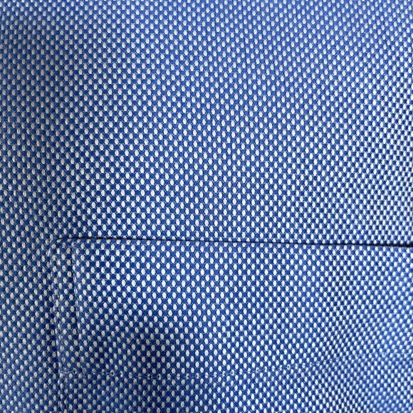 Peter Millar Men's Nanoluxe Blue Long Sleeve Button Down Shirt 2XL - Picture 4 of 10